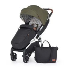 Petite&Mars Sport babakocsi Royal3 Silver Mature Olive babakocsi