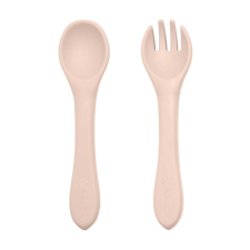 Petite&amp;Mars Take and Match Szilikon evőeszköz szett, 6hó+ (homok) babaétkészlet