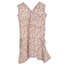 Petite Fleur lila virágos lányka ruha gyerek ruha szett