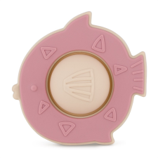 Petite&Mars Petite&Mars Fish Fiona Szilikon játék 6hó+, Dusty Rose készségfejlesztő