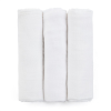 PetiteMars Petite &amp; Mars Bambusz muszlin 3db-os pelenka szett Moussy Total White, 68 x 68 cm