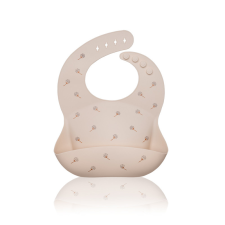 PetiteMars Petite & Mars Szilikon előke Sam Beige Dandelion előke