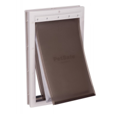 PETSAFE HŐSZIGETELT KUTYAAJTÓ - Alumínium keretes - NAGYMÉRETŰ /Lengőajtó: 26cm X 41,5cm kutyaajtó