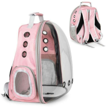 Petsi Kisállat hordozó Hátizsák ablakkal - rózsaszín szállítóbox, fekhely kutyáknak