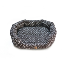 PETSY LASKY pamut kutyafekhely - barna-fehér mintás - 65 cm szállítóbox, fekhely kutyáknak