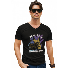  Pew-Pew Madafakas - Férfi V Nyakú Póló férfi póló