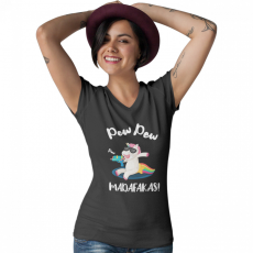  Pew-Pew Madafakas - Női V Nyakú Póló