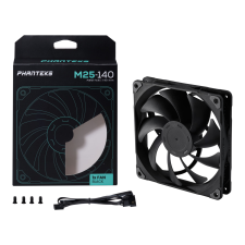 PHANTEKS M25 140mm PWM Rendszerhűtő - Fekete hűtés