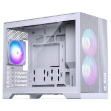 PHANTEKS XT M3 mATX TG fehér + 3 db DRGB ventilátor számítógép ház