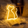 Phenom Neon LED lámpa - melegfehér macska - 3 x AA + USB - 17 x 1,6 x 23,3 cm (43996G)