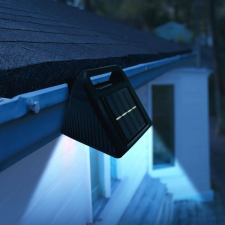 Phenom Szolár ereszcsatorna fény - 6 hidegfehér SMD LED - fekete kültéri világítás
