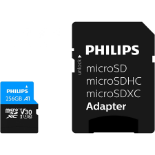 Philips 256GB microSDXC UHS-I CL10 Memóriakártya + Adapter memóriakártya