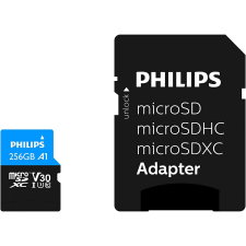 Philips 256GB microSDXC UHS-I CL10 Memóriakártya + Adapter (PH512986) memóriakártya