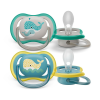 Philips Avent Játszócumi, Ultra Air, mintás, 18 hó+, (bálna), 2db