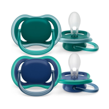 Philips AVENT játszócumi Ultra Air neutral 6-18hó fiús kék 2db cumi
