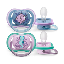 Philips AVENT játszócumi Ultra Air tengeri állatos 6-18hó lányos 2db cumi