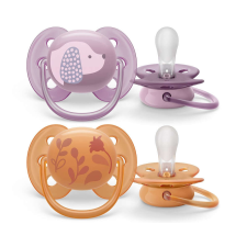 Philips Avent SCF091/18 Játszócumi Ultrasoft Premium állat 6-18hó lányos , 2 db gyerek sapka