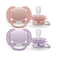 Philips Avent SCF091/31 Játszócumi Ultrasoft Premium semleges 0-6hó lányos, 2 db cumi