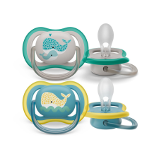 Philips AVENT SCF349/24 Ultra air játszócumi mintás 18hó+, 2 db (bálna) cumi