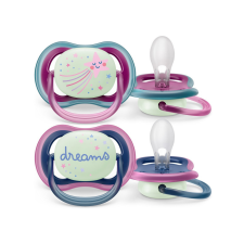 Philips AVENT SCF376/14 Ultra air játszócumi éjszakai 6-18hó, lányos (2 db) cumi