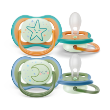 Philips AVENT SCF376/23 Játszócumi Ultra air éjszakai 18hó+ neutral 2db cumi