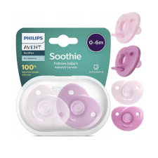 Philips Avent Soothie teljesen szilikon cumi 0-6m Szín: rózsaszín cumi