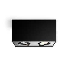Philips BOX fekete LED mennyezeti spotlámpa (PHI-8718696164532) LED 2 izzós IP20 világítás