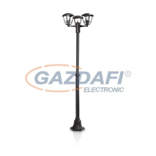 Philips Creek 153853016 oszlopos lámpa , 3x60W 230V E27, fekete kültéri világítás