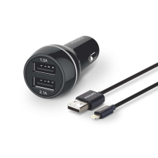 Philips DLP2357V/10 autós USB töltő + Lightning kábel (DLP2357V/10) mobiltelefon kellék