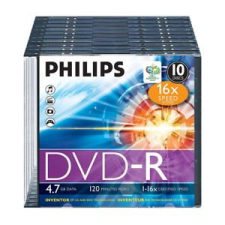Philips DVD-R 4.7GB 16X DVD lemez 10db/cs (PH922500) (PH922500) írható és újraírható média