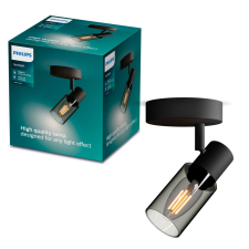 Philips Fali lámpa lámpatest E14 Black Palms Philips világítás