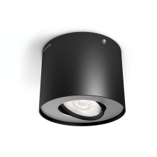 Philips Felületre szerelhető LED lámpatest PHASE 6.5W 2700K szabályozható mozgatható fekete PHILIPS világítás