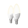 Philips HUE okos izzó meleg fehér nem dimm , E14 5,5W 2 darabos (929003021102)