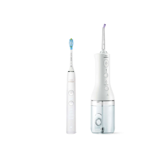 Philips HX3866/41 Sonicare DiamondClean 9000 Szónikus fogkefe + Power Flosser Fogköztisztító - Fehér elektromos fogkefe