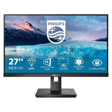 Philips IPS monitor 27&quot; 275S1AE, 2560x1440, 16:9, 300cd/m2, 4ms, HDMI/DisplayPort/DVI, Pivot, hangszóró (275S1AE/00) monitor