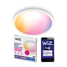 Philips LED mennyezeti lámpa, felületre szerelt 22W CCT + RGB fehér SMART WiFi WiZ világítás
