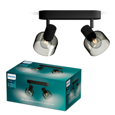 Philips Mennyezeti lámpa Spotlámpa 2x E14 Black Sleet Philips világítás