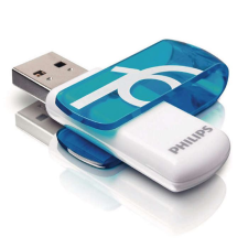 Philips Pen Drive 16GB Philips Vivid USB 2.0 fehér-kék  (FM16FD05B/10) (FM16FD05B/10) pendrive