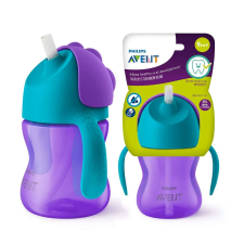Philips Philips Avent 9+ Bendy Szívószálas itató pohár 200ml - lila itatópohár