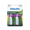 Philips R20B2A300/10 - 2 db tölthető elem D MULTILIFE NiMH/1,2V/3000 mAh