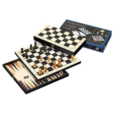 Philos Backgammon - sakk - dáma készlet 27x13,5cm társasjáték