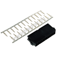  Phobya ATX táp csatlakozó 24 tűs female beleértve. 24. tüskét - fekete modding