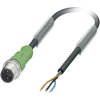 Phoenix Contact 1668014 Érzékelő-/működtető összekötő, konfekcionált M12 Dugó, egyenes 1.50 m Pólusszám: 3 1 db (1668014)