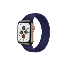 PHONEMAX Szilikon körpánt óraszíj Apple Watch 38 mm/Watch 4 40 mm/Watch 7 41 mm M-es méret sötétkék okosóra kellék