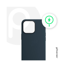 Phoner Apple iPhone 12/12 Pro Magsafe szilikon tok, kék tok és táska
