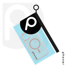 Phoner Apple iPhone 14 Pro Hybrid Mag MagSafe kemény hátlap tok, halvány barack tok és táska
