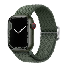 Phoner Hook Apple Watch csatos fonott szövet szíj, 38/40/41mm, fenyő okosóra kellék