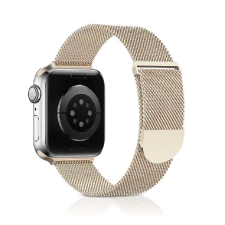 Phoner Rome Apple Watch S4/S5/S6/S7/S8/S9/SE/Ultra Pántos fém Szíj 42/44/45/49mm - Arany (72587) okosóra kellék