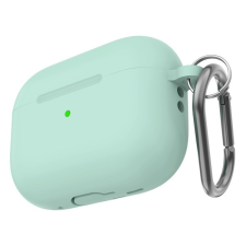 Phoner Simple Apple Airpods Pro 2 szilikon tok, csuklópánttal, menta fülhallgató, fejhallgató tok