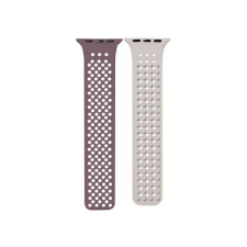 Phoner Spike Apple Watch szilikon szíj 38/40/41mm lila/barna (72538) okosóra kellék